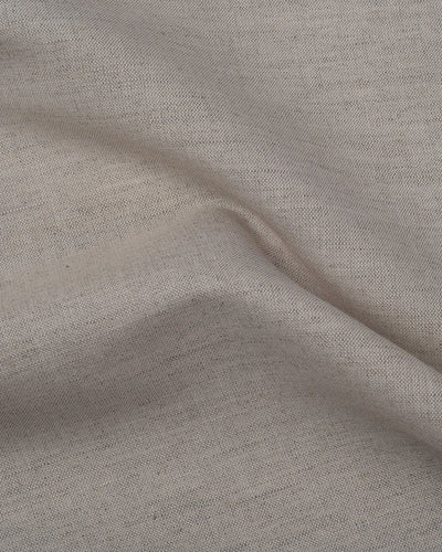 Col camp préréglé en toile de coton et lin sable