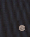 Navy on Black Stripes Seersucker