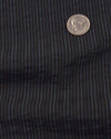 Navy on Black Stripes Seersucker