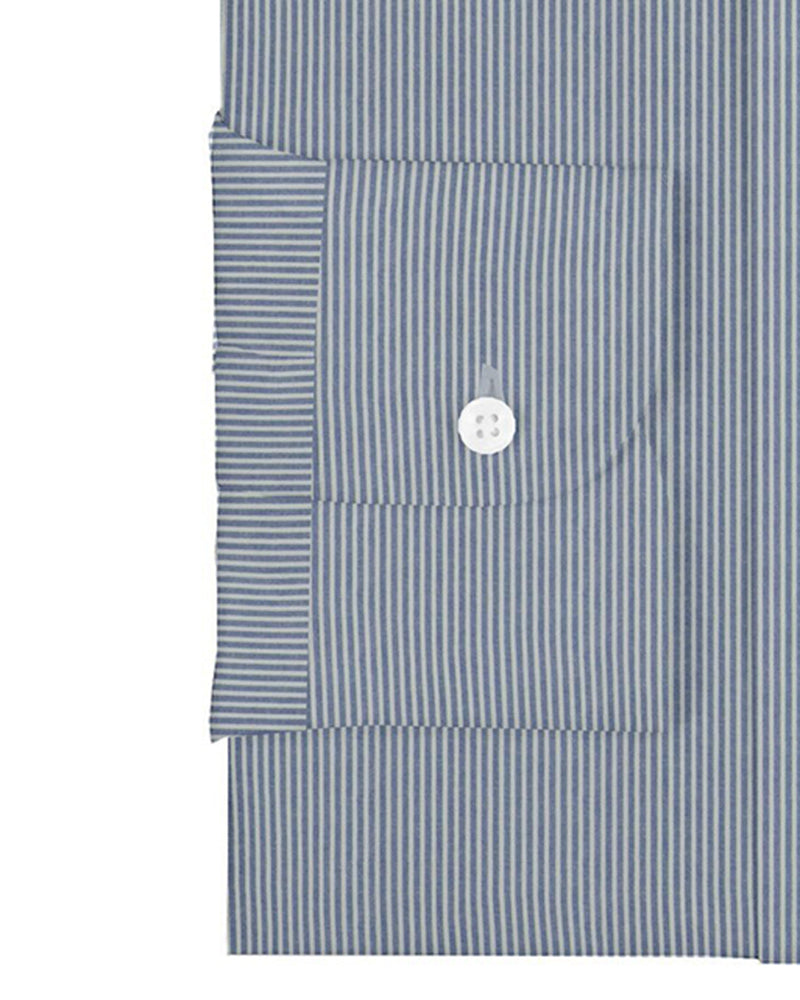 Marineblau auf weißen Bleistiftstreifen