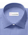 Light True Navy Mini-Gingham auf Weiß