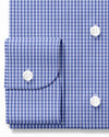 Light True Navy Mini-Gingham auf Weiß