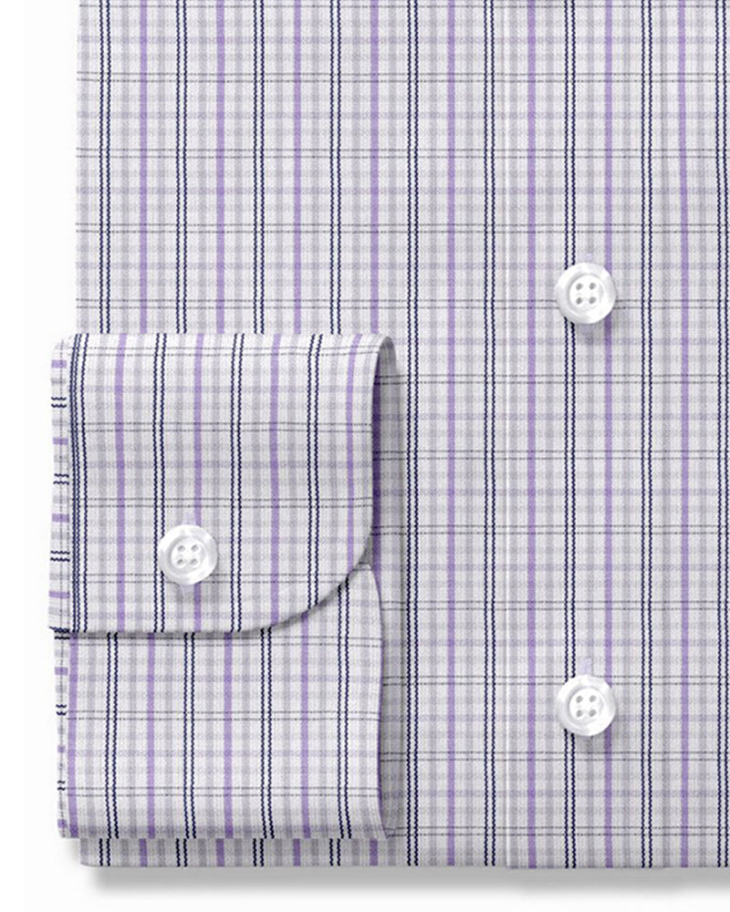 Alumo Navy and Purple Tattersall Checks