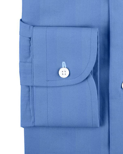 Chemise habillée en satin bleu