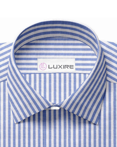 Chemise Canclini à rayures bleues bonbon