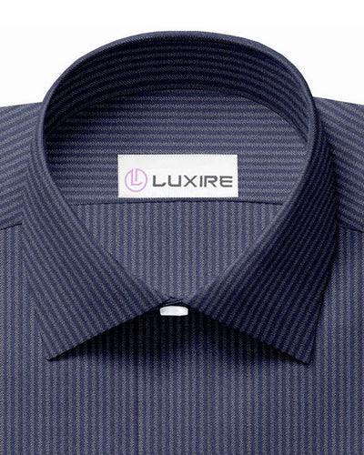 Canclini Blues : Chambray à rayures bleues