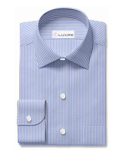 Robe Carlo Riva blanche à rayures bleues