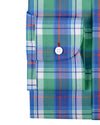 Green Blue Orange Madras Checks