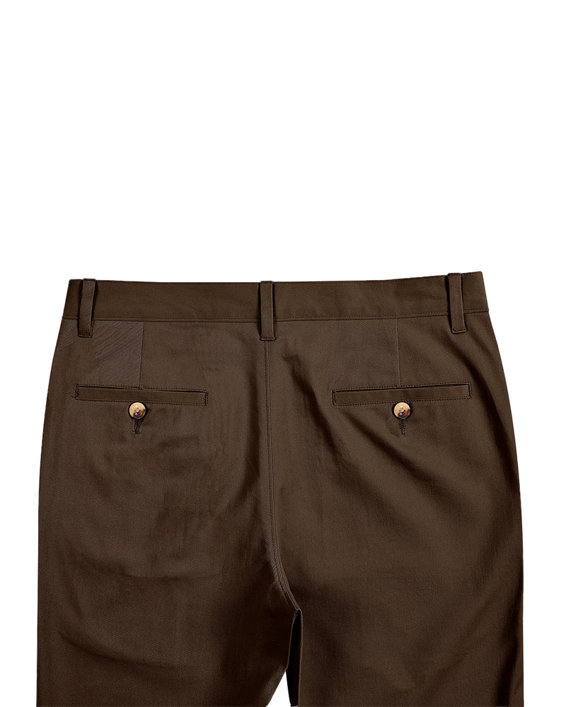 Pantalon chino Genoa marron café