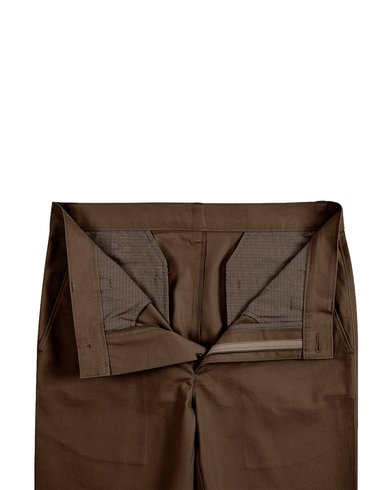 Pantalon chino Genoa marron café