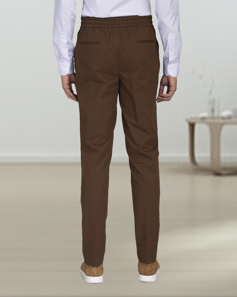 Genoa Coffee Brown Kordelzughose