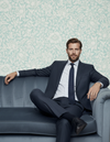 Dugdale Navy Blue Wool Flannel Suit