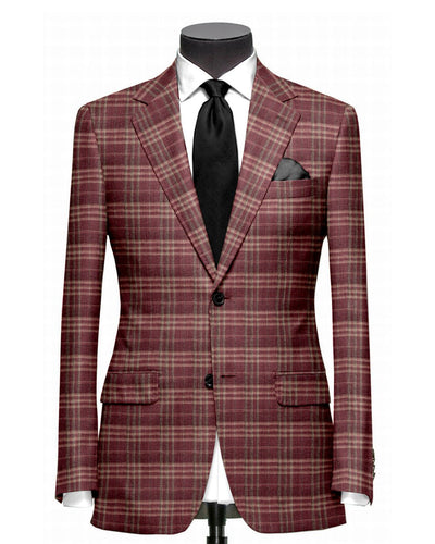 Veste Ethomas bordeaux vert olive clair