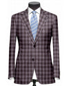 Ethomas Voilet Silver Mulberry Tartan Plaid Jacke