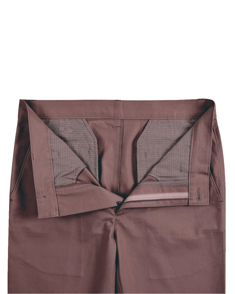 Pantalon chino Genoa marron châtaigne