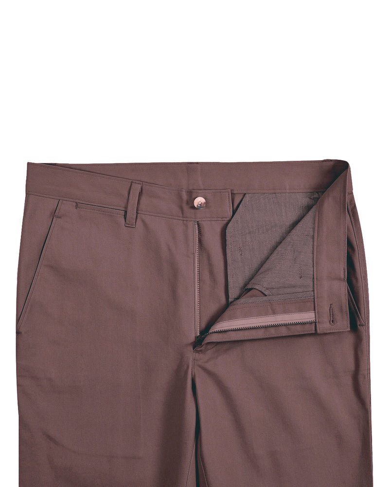 Pantalon chino Genoa marron châtaigne