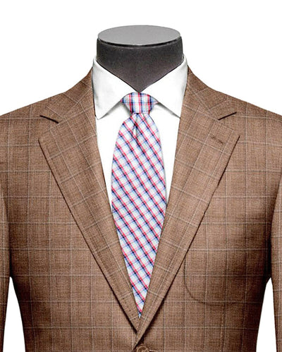 Ethomas Burn Orange Tattersal karierte Jacke