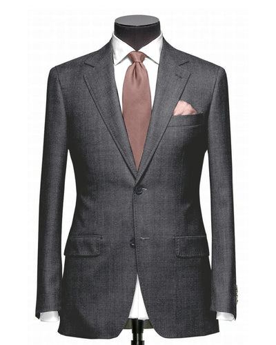 EThomas Laine Cachemire : Veste en laine gris foncé