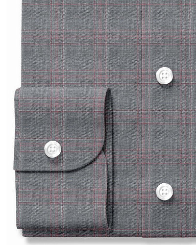 Lin : Sur-carreaux gris et rouges