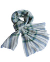 Kaschmirschal – Grün-Blau-Creme-Karo