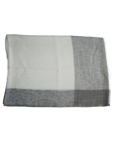 Pure Cashmere Scarf - Cream Light Umber