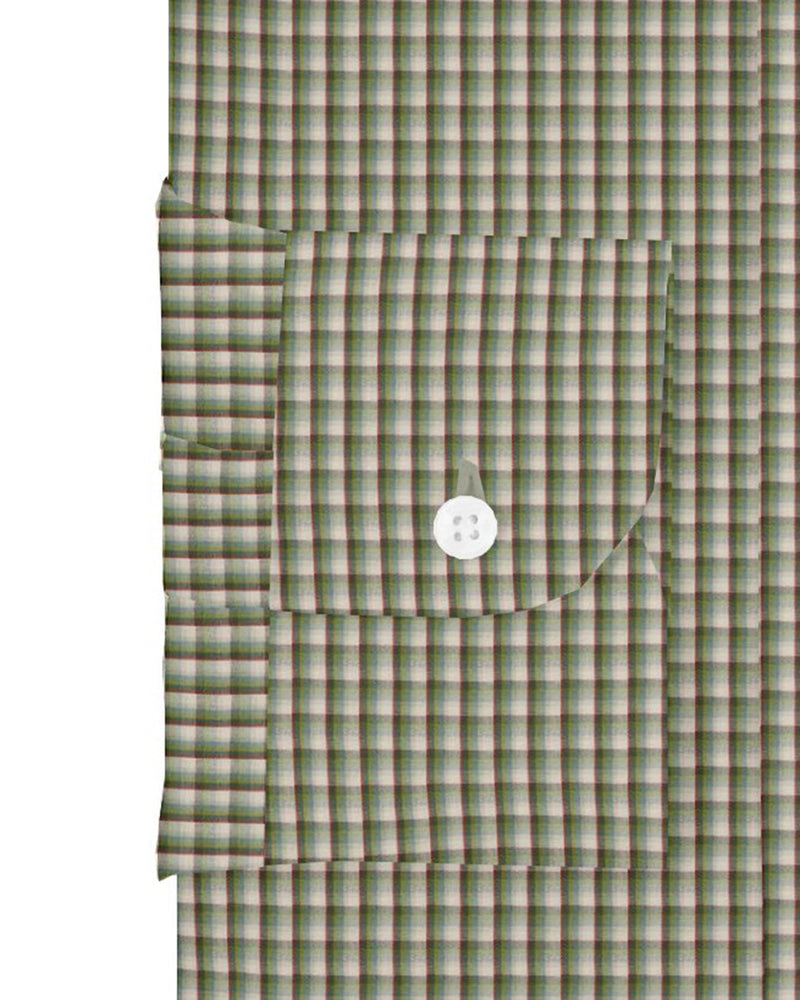 Green Shawdow Stripes Checks