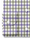 Purple Green Cream Twill Tattersall