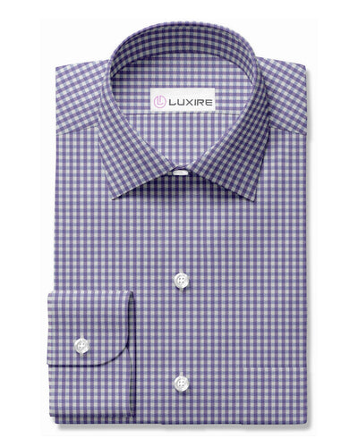 Lila blauer Mini-Gingham