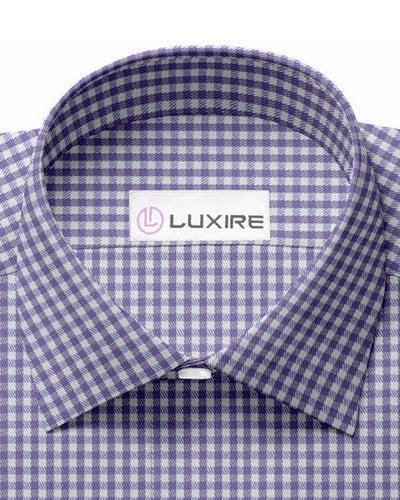 Lila blauer Mini-Gingham