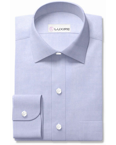 Weicher blauer Pinpoint-Oxford