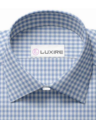 Zegna Hellblauer Gingham-Twill