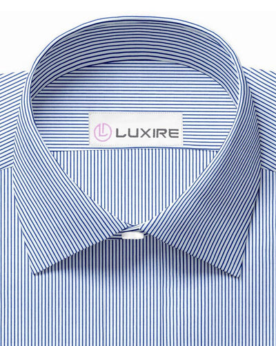 Luxire Privilege Collection Blaue Streifen auf Weiß