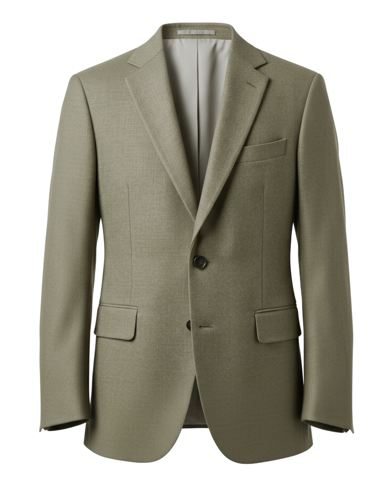 Dugdale Olive Wollflanellanzug