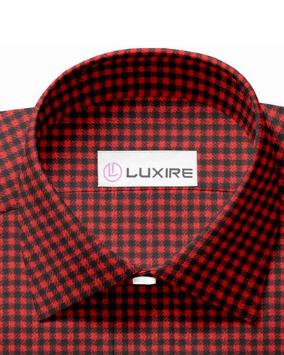 Roter schwarzer Schäferhund kariert Flanell