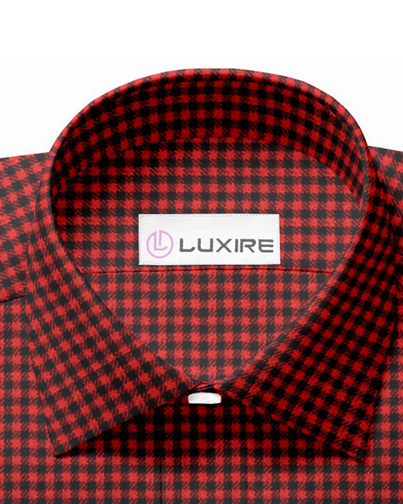 Flanelle à carreaux berger rouge et noir