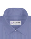Robe bleue à rayures, chemise de tous les jours