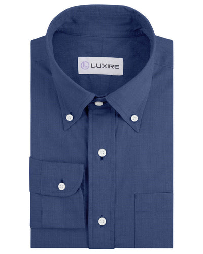 Chemise bleuet à bout rond