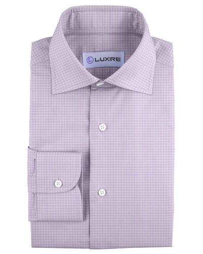Albini: Leicht violette Gingham-Karos