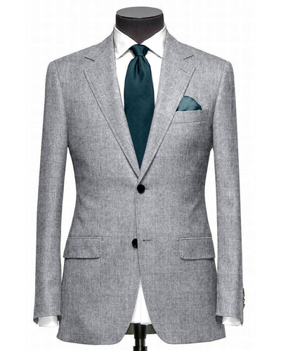 VBC-Jacke: Heller zinngrauer Flanell