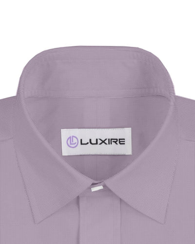 Coton Poly : Rayures fines texturées violettes