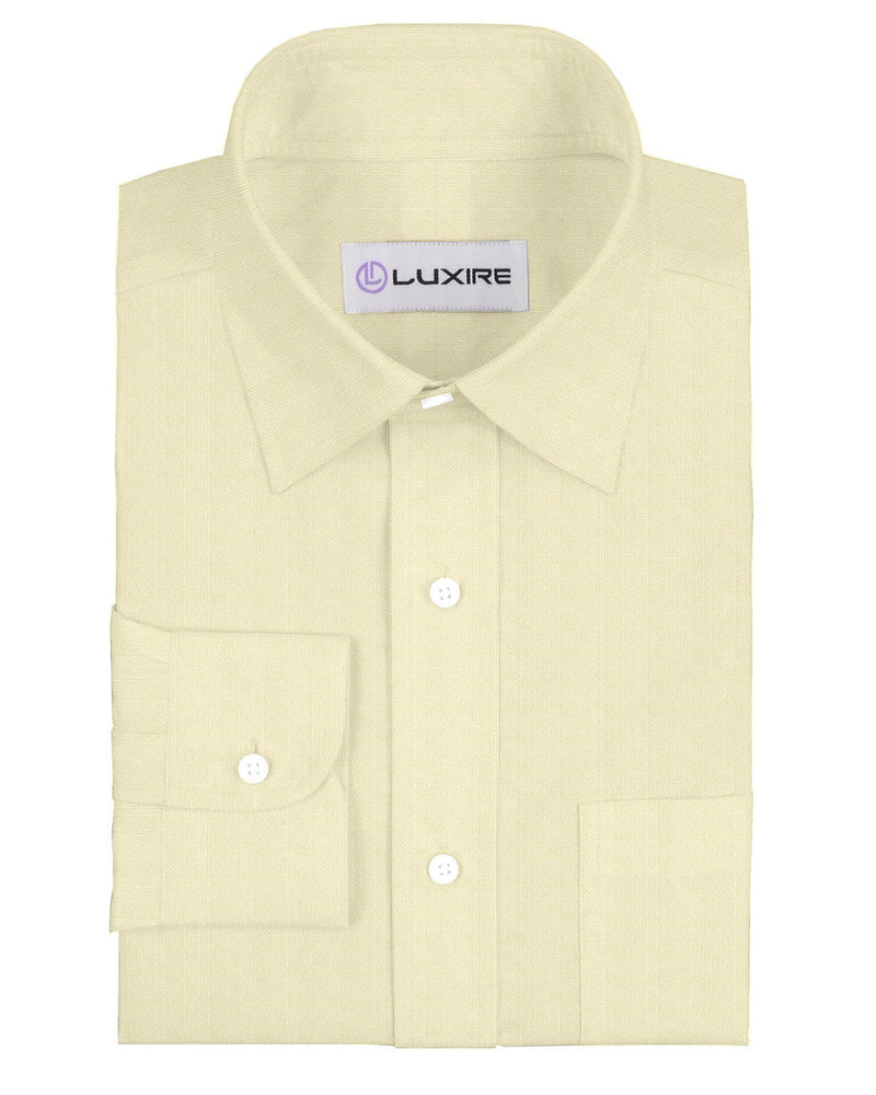 Chemise en laine crème 