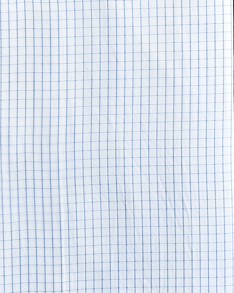 Ein Hauch von Seide: Blue Graph Checks: Natürlich faltenfrei
