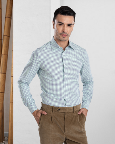 Tattersall vert bleu