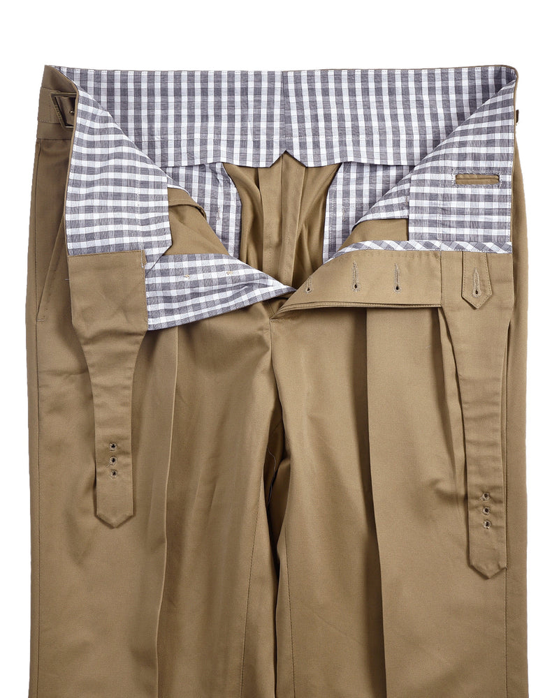 Gurkha-Hose aus Baumwolltwill: Sand Fossil Beige