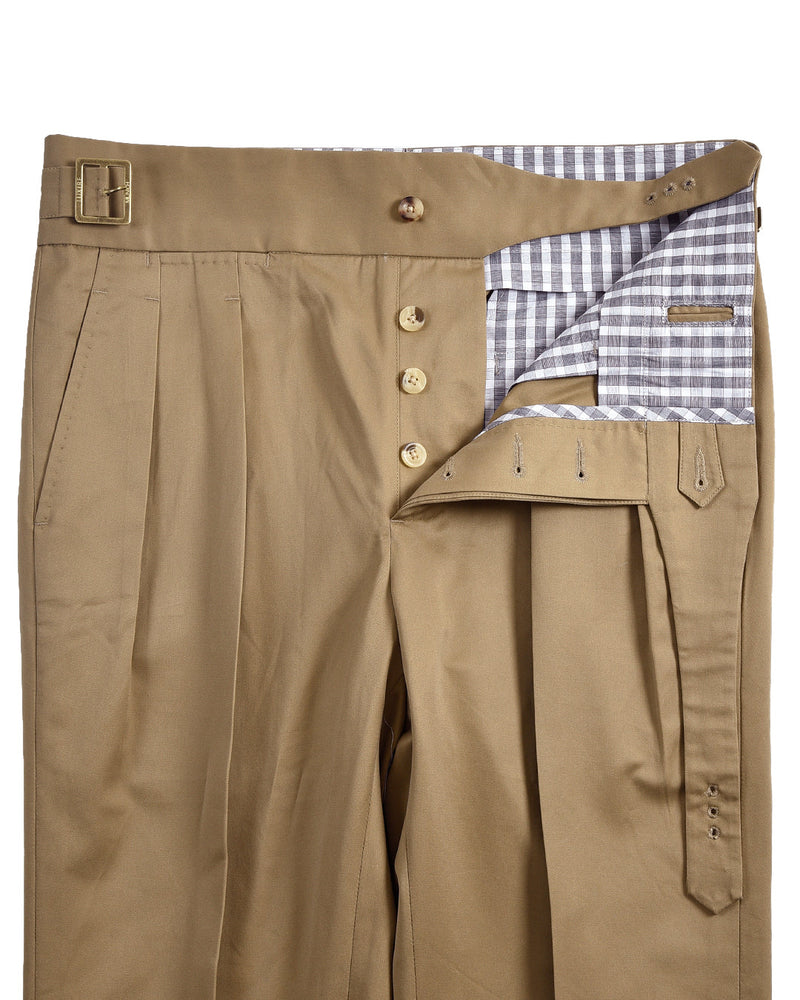 Gurkha-Hose aus Baumwolltwill: Sand Fossil Beige
