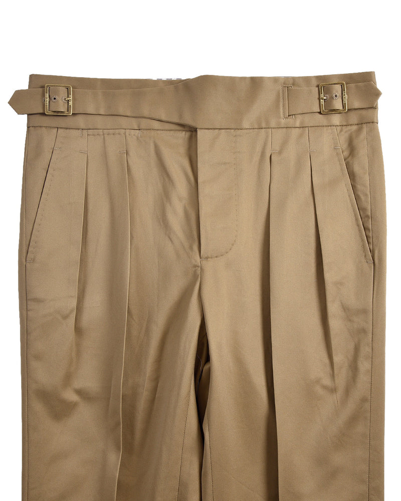 Gurkha-Hose aus Baumwolltwill: Sand Fossil Beige