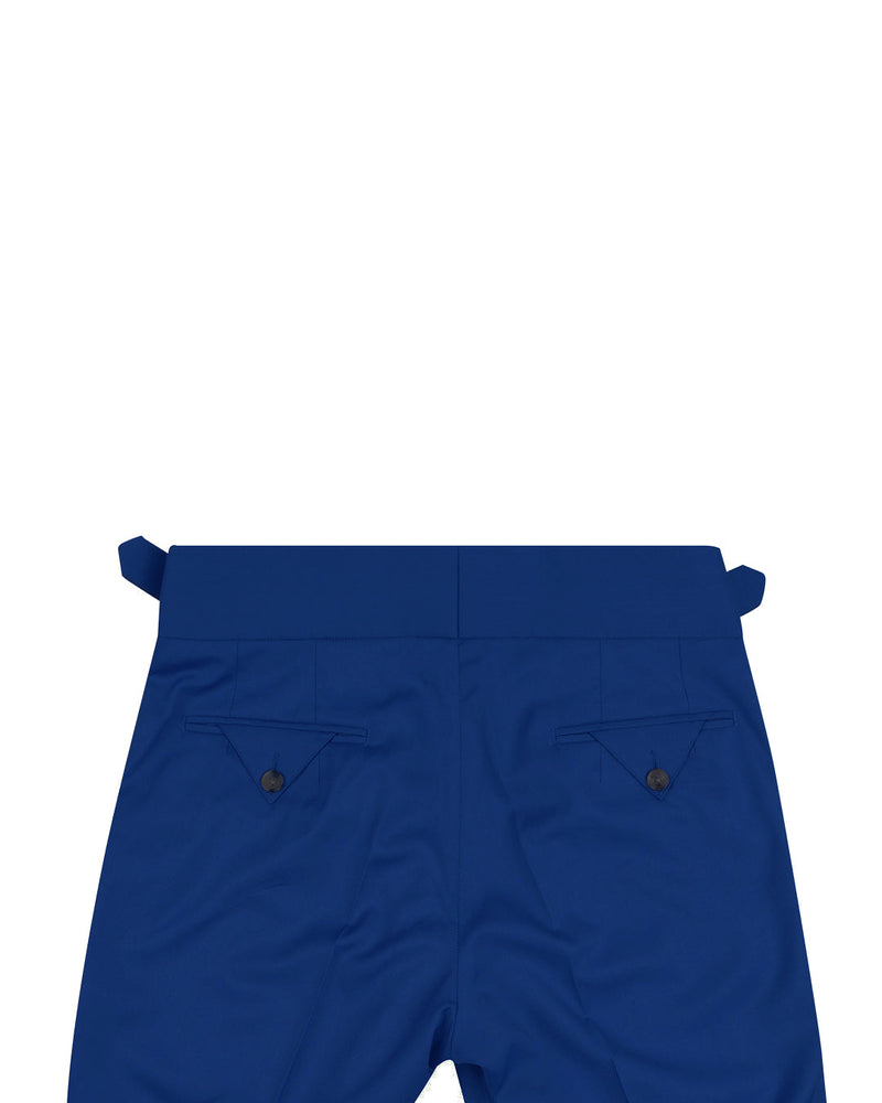 Gurkha-Hose aus VBC 100 % Wolle: Königsblauer Twill