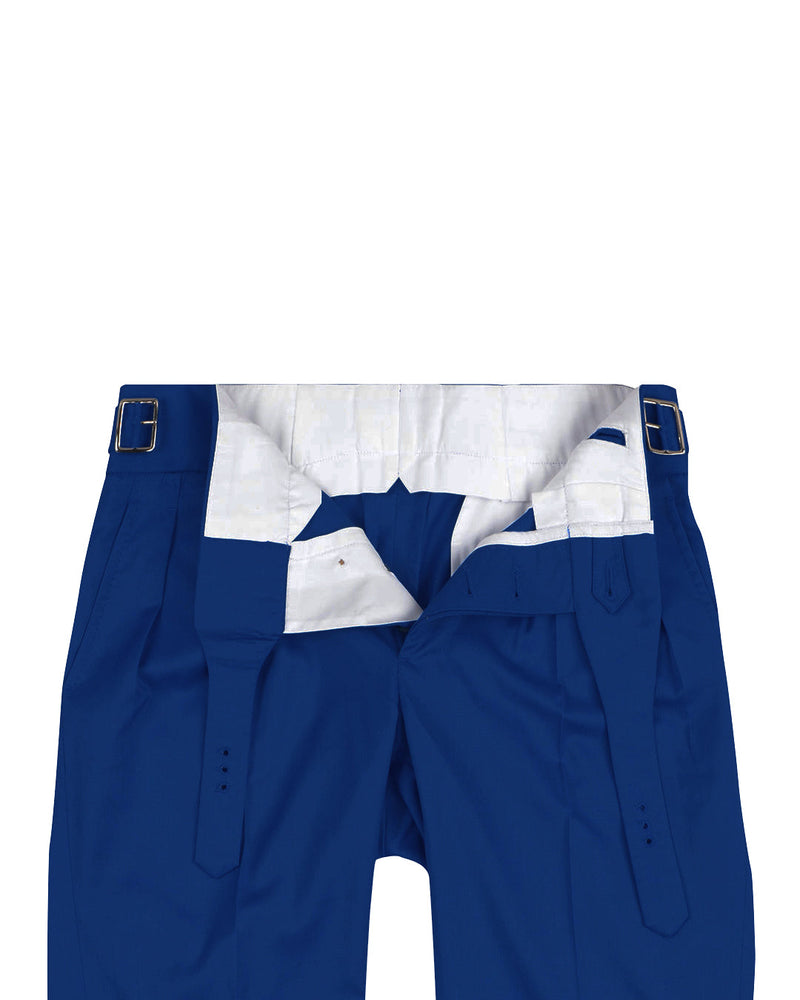 Gurkha-Hose aus VBC 100 % Wolle: Königsblauer Twill