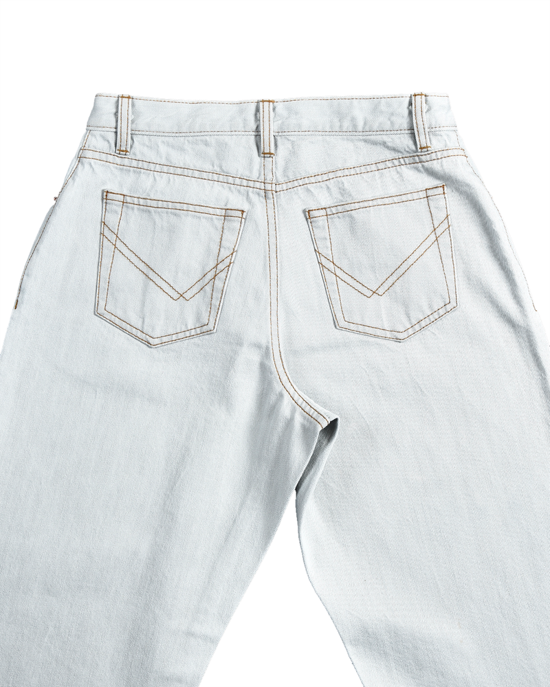 Fade Washed Blue Selvage mit Türkistönung - 15-Oz-Jeans