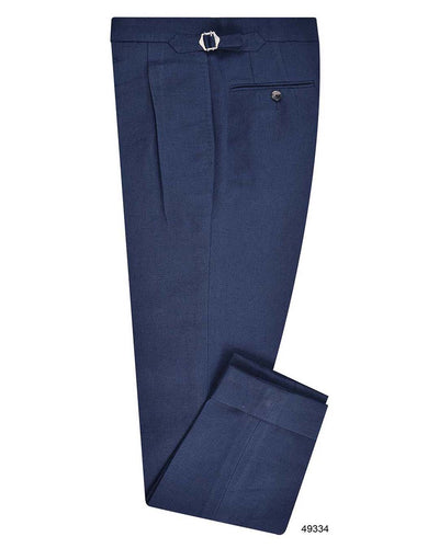 Toile de lin et coton : bleu marine
